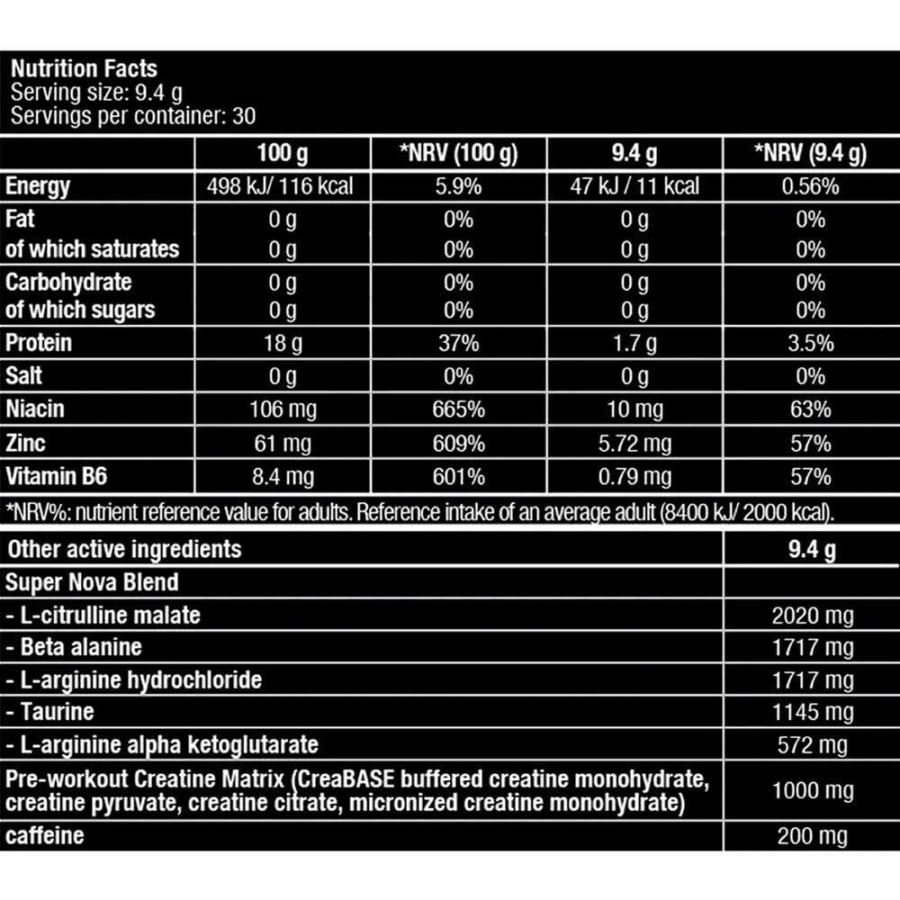 BiotechUSA SuperNova Pre-Workout 282g