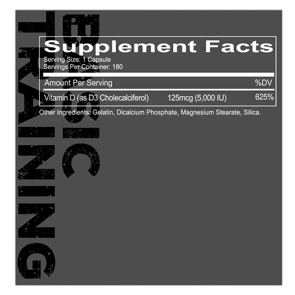 Redcon1 Vitamin D3 Basic Training Series 125 mcg
