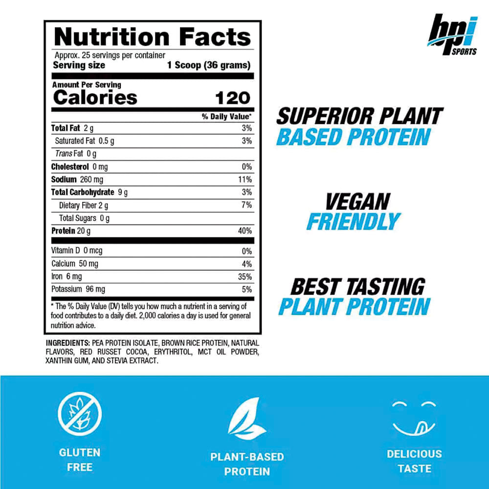 BPI Vegan Protein Vanilla 25 Servings