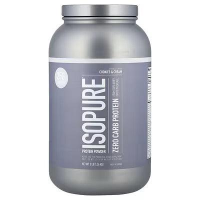 Isopure Zero Carb Protein – Pure Whey Protein Isolate for Lean Muscle, Recovery, and Low-Carb Diets