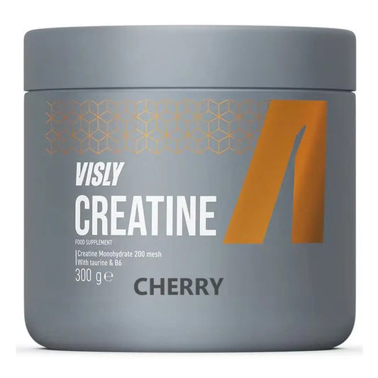 Visly Creatine Powder – 300g (60 Servings) | Orange, Cherry, Watermelon Flavors | Boost Muscle Strength