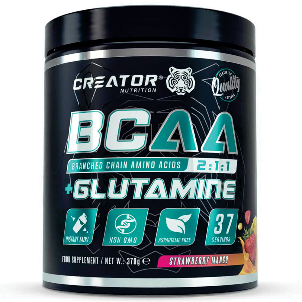 Creator Nutrition BCAA + Glutamine, Blueberry Lemonade, 37 Servings – 370g