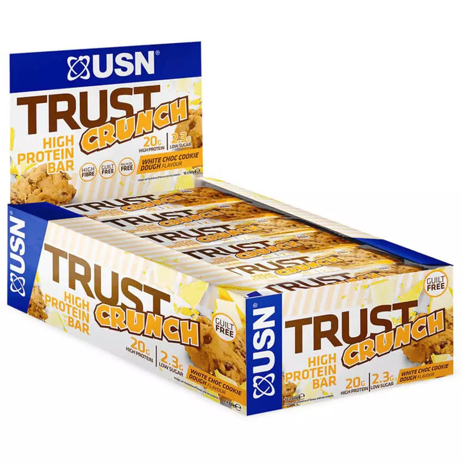 USN Trust Crunch Protein Bar 60g Pack of 12