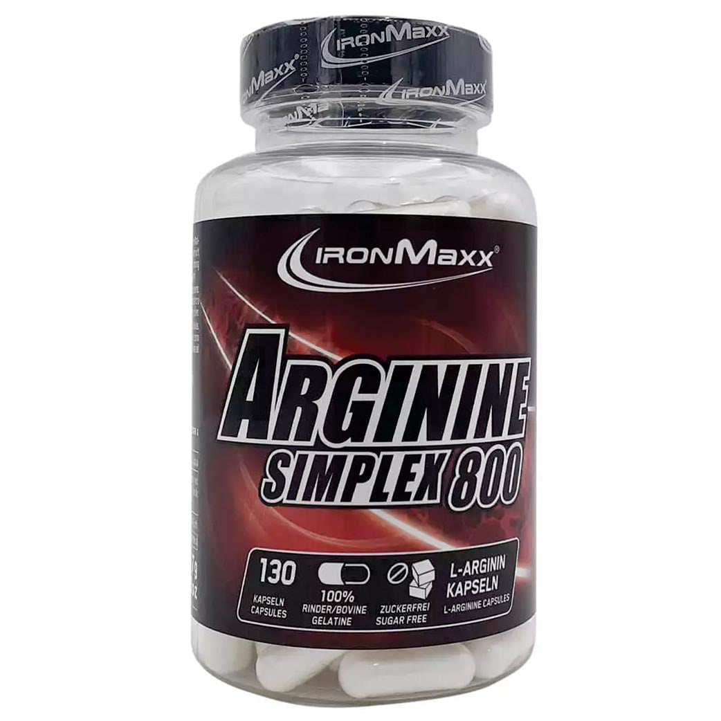 IronMaxx Arginine 130 Capsules (Free Nano Pancake)