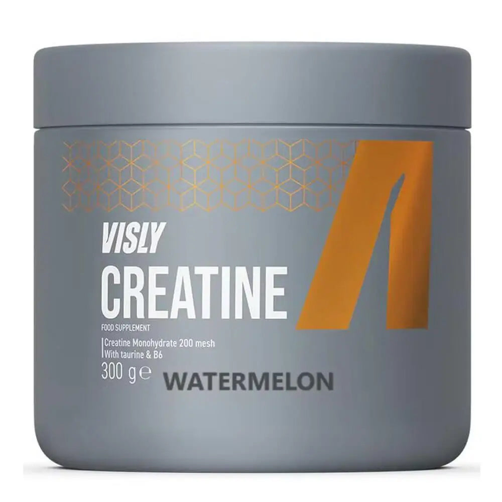 Visly Creatine Powder – 300g (60 Servings) | Orange, Cherry, Watermelon Flavors | Boost Muscle Strength