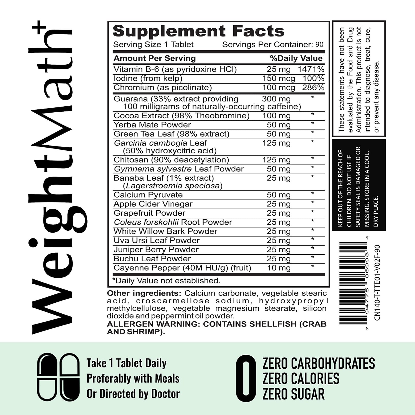 Afterave essentials - 90 Capsules - WeightMath Advanced Metabolism Booster & Thermogenic Formula –
