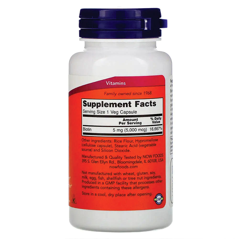 Now Biotin Extra Strength Capsules