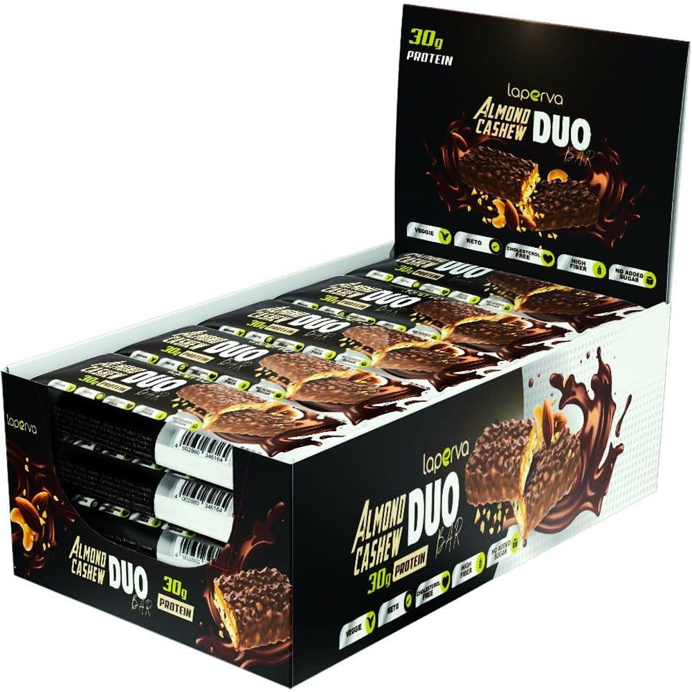 Laperva Almond Cashew Duo Protein Bar - 33% High Protein