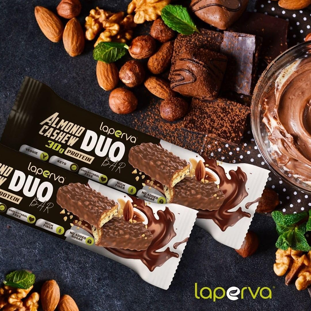 Laperva Almond Cashew Duo Protein Bar - 33% High Protein