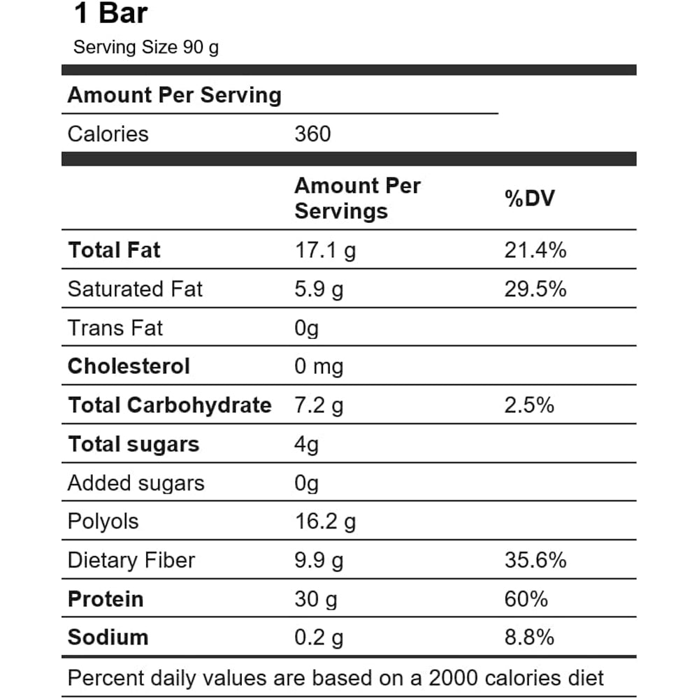 Laperva Almond Cashew Duo Protein Bar - 33% High Protein
