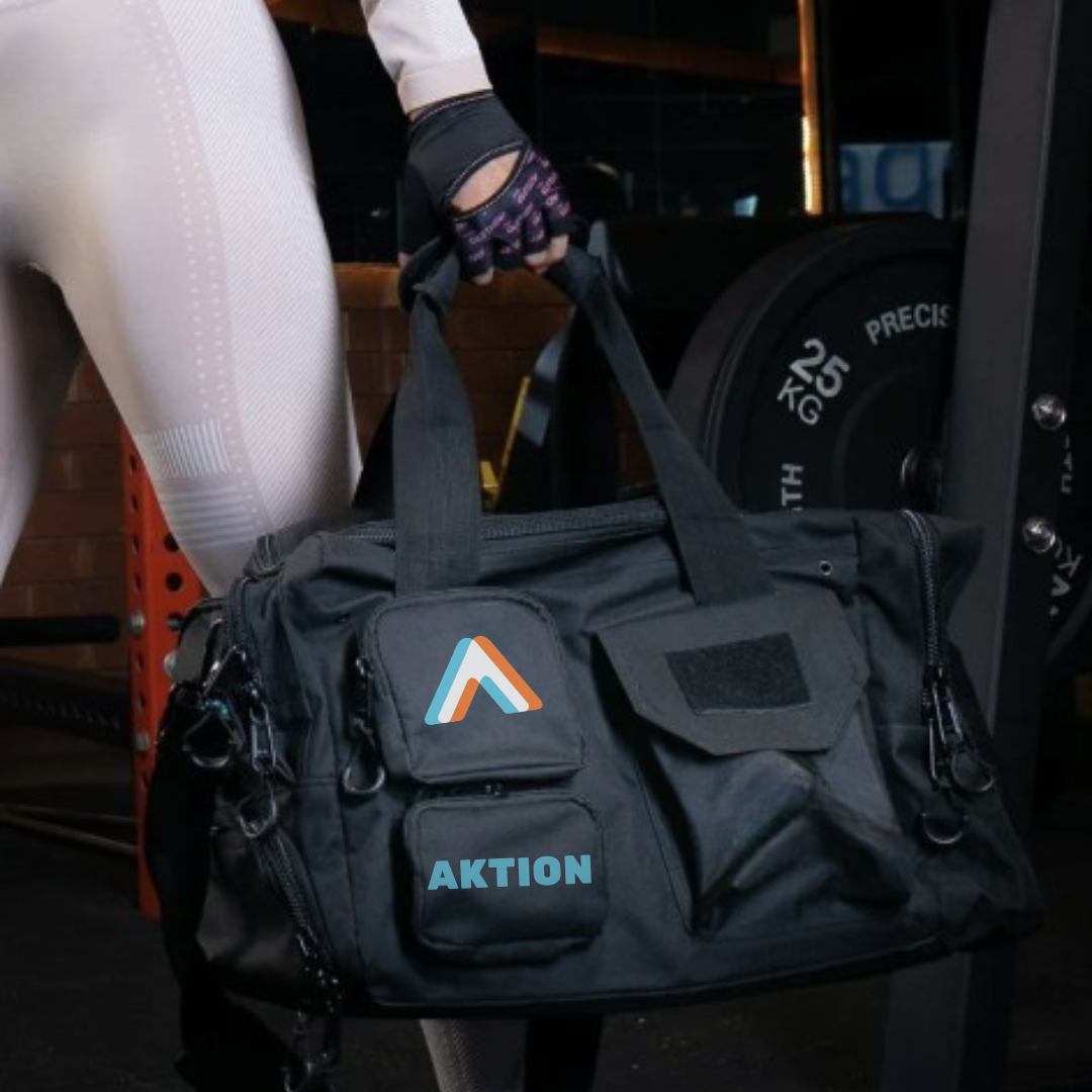 Aktion Gym Duffel Bag - Black