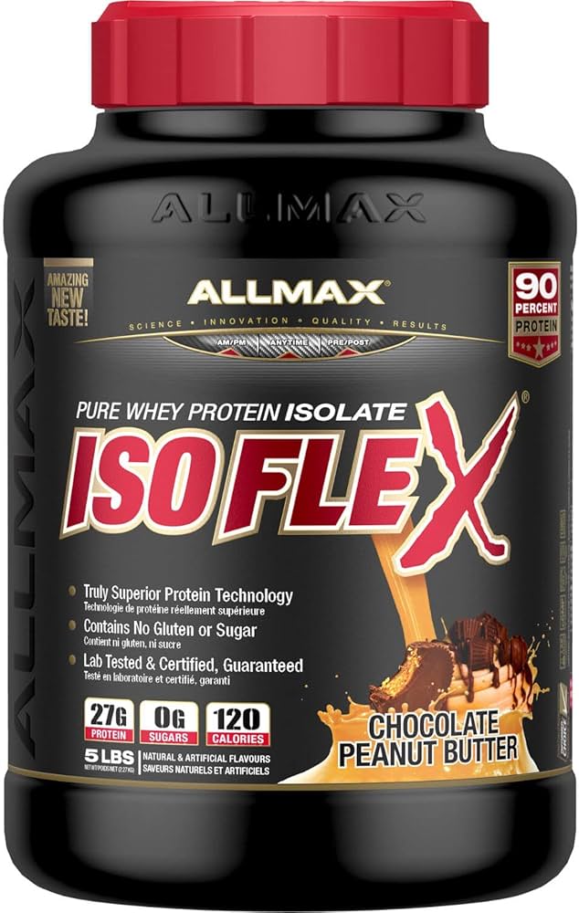 "ALLMAX ISOFLEX Whey Protein Isolate (2.3 kg) – Premium Protein for Muscle Growth & Recovery"