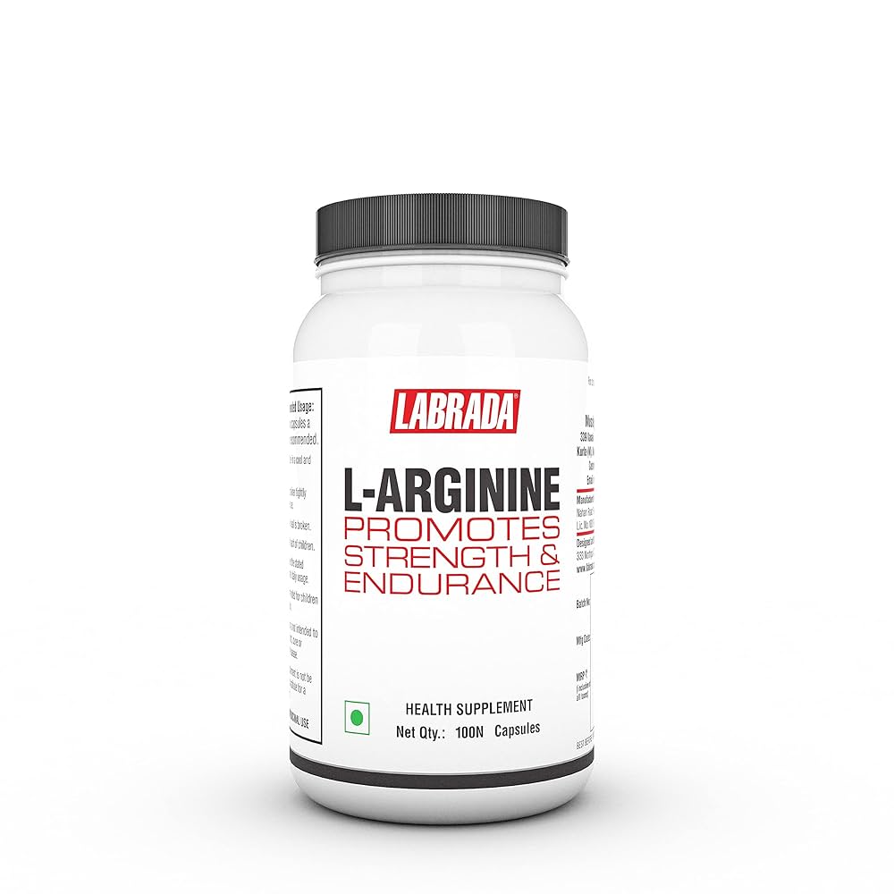 Labrada L-Arginine – 100 Veg Capsules | Strength, Endurance & Nitric Oxide Support