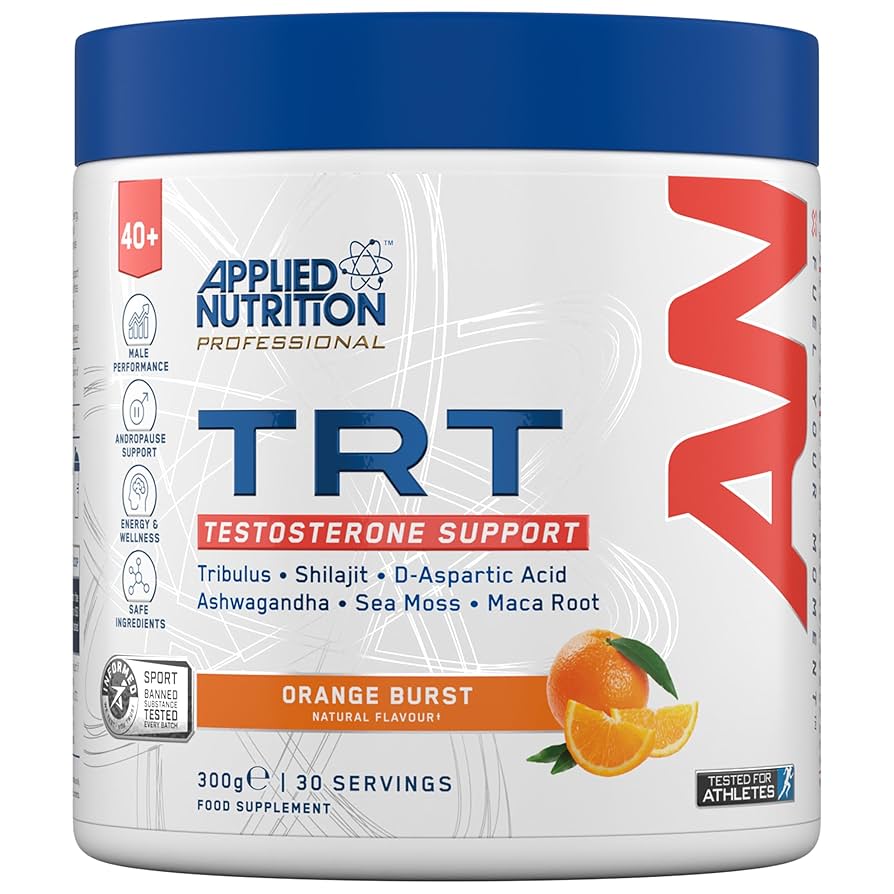 Applied Nutrition TRT Testosterone Support – 300g | Men 40+ Hormone & Vitality Formula