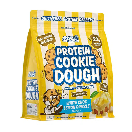 APPLIED NUTRITION PROTEIN COOKIE DOUGH WHITE CHOCOLATE LEMON DRIZZLE 25 SERVINGS 1KG