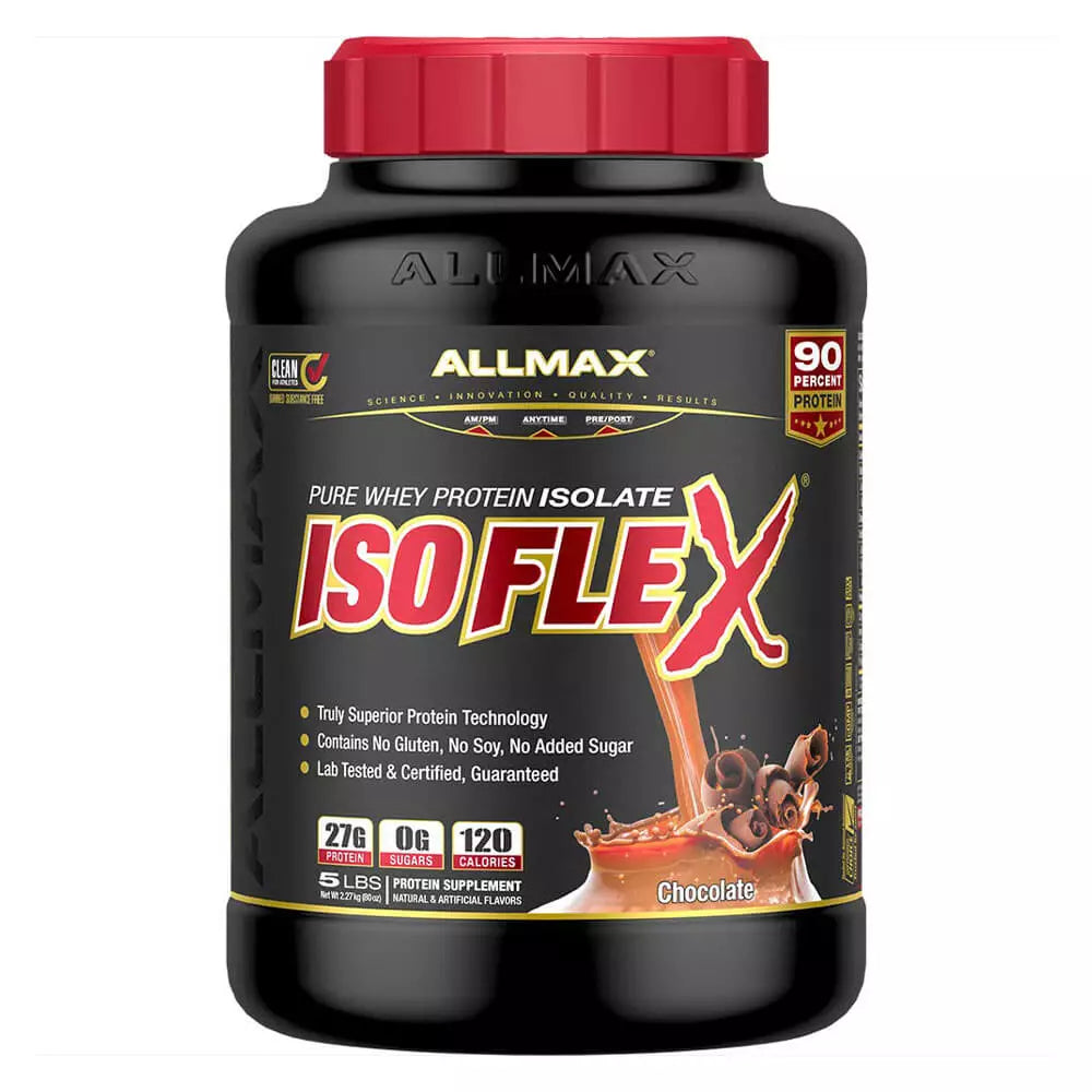 "ALLMAX ISOFLEX Whey Protein Isolate (2.3 kg) – Premium Protein for Muscle Growth & Recovery"