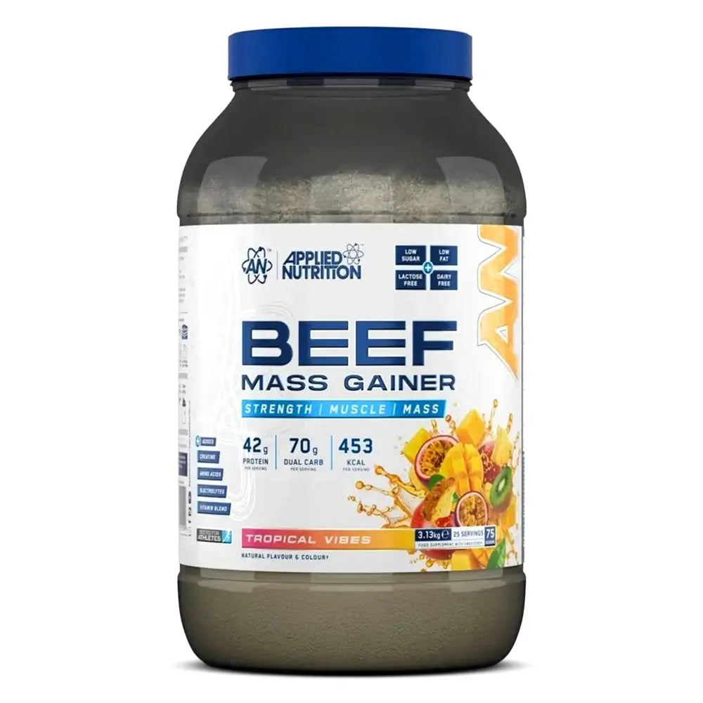 Applied Nutrition Beef Mass Gainer – High-Calorie Protein for Muscle Growth & Weight Gain