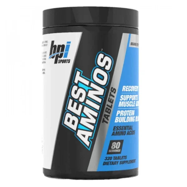 BPI Sports Best Aminos – 80 Servings / 320 Tablets | Comprehensive Amino Acid Support