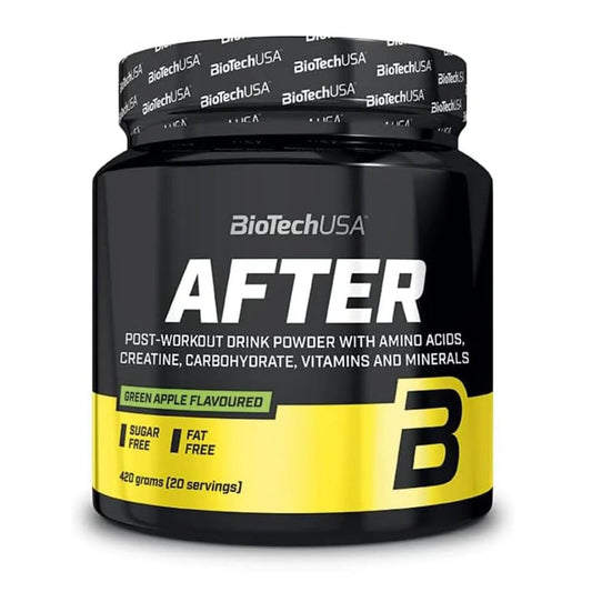 BioTechUSA After – Flavored Post-Workout Recovery Drink Powder | Muscle Repair, Hydration & Performance Support