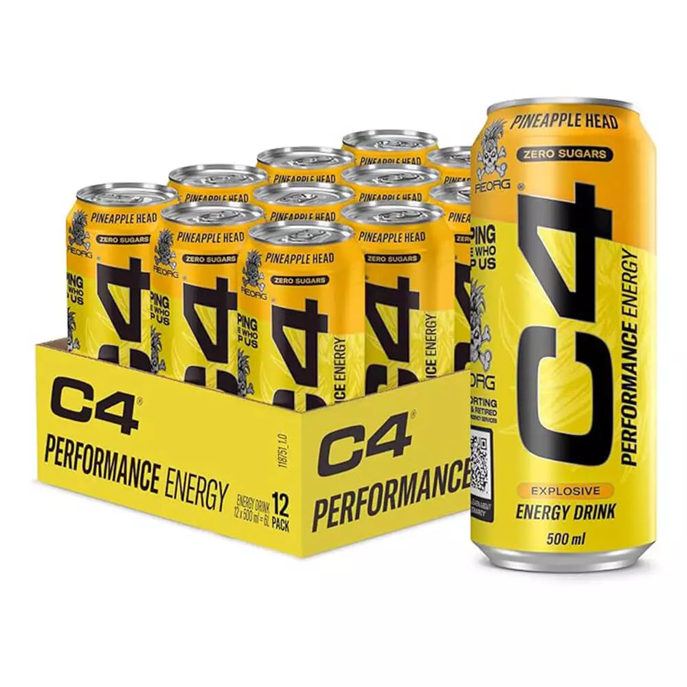 C4 Zero Sugars Energy Drink 500 ML Pack of 12