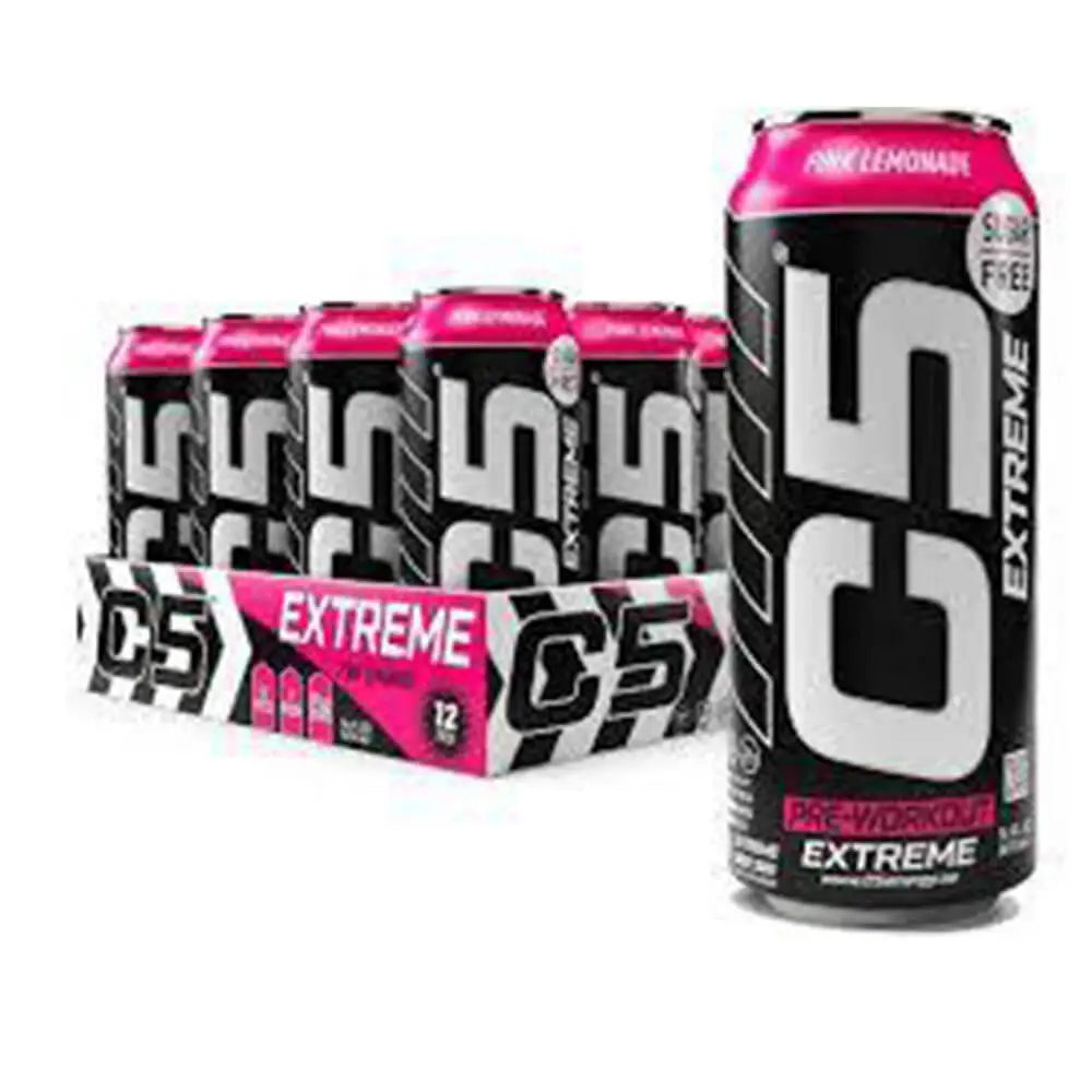C5, EXTREME, Zero Sugar, Pink Lemonade, 473ml, Pack of 12