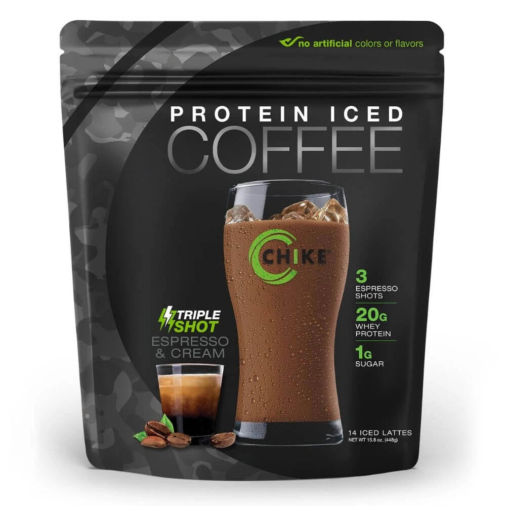Chike High Protein Coffee – Real Espresso, 2 Espresso Shots per Serving, 20g Whey Protein, Energy & Focus Blend