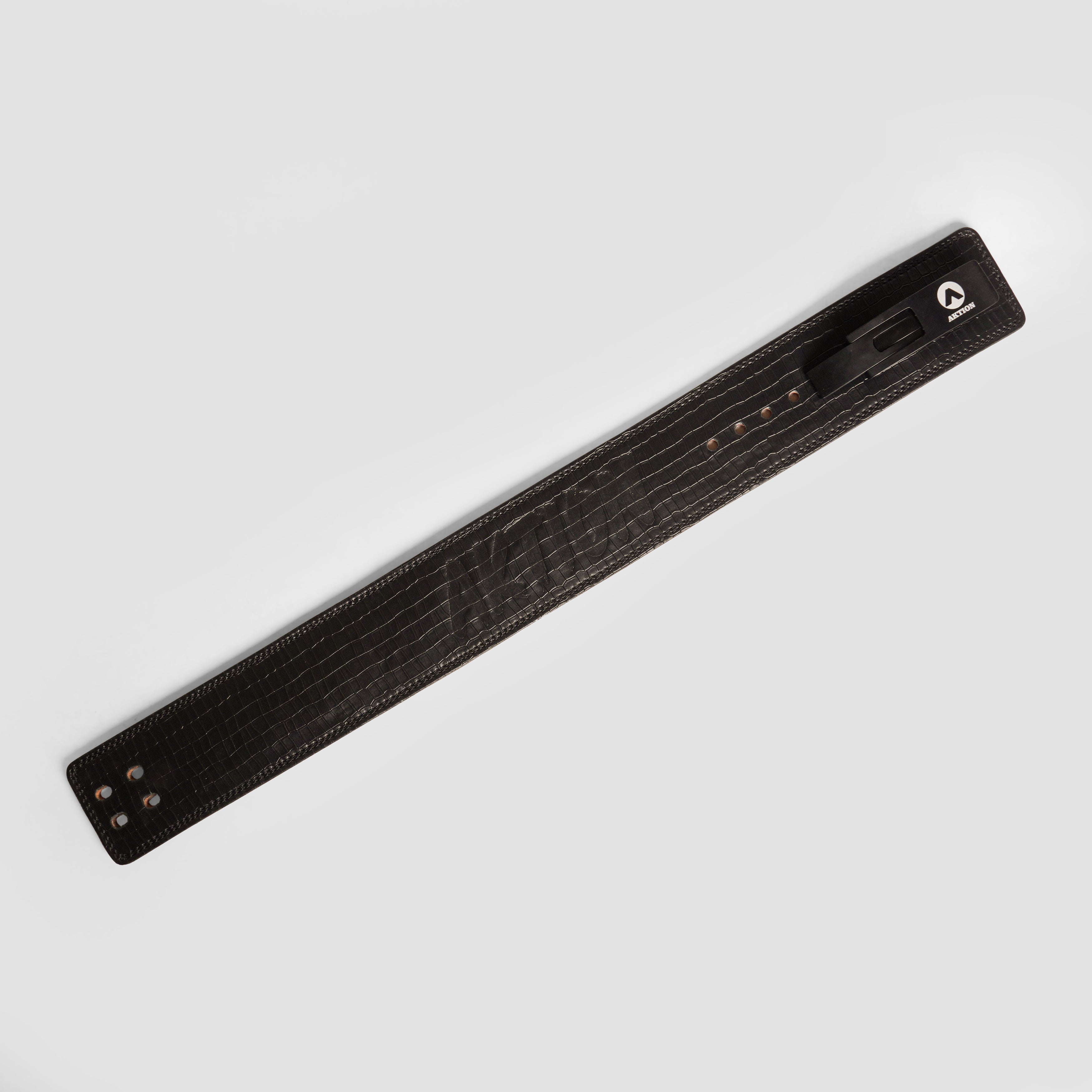 AKTION LIFTING BELT | PURE LEATHER | SNAKE BLACK - RED INSIDE