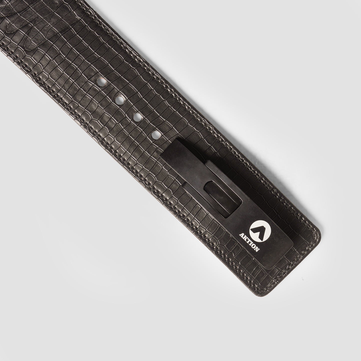 AKTION LIFTING BELT | PURE LEATHER | SNAKE BLACK - RED INSIDE