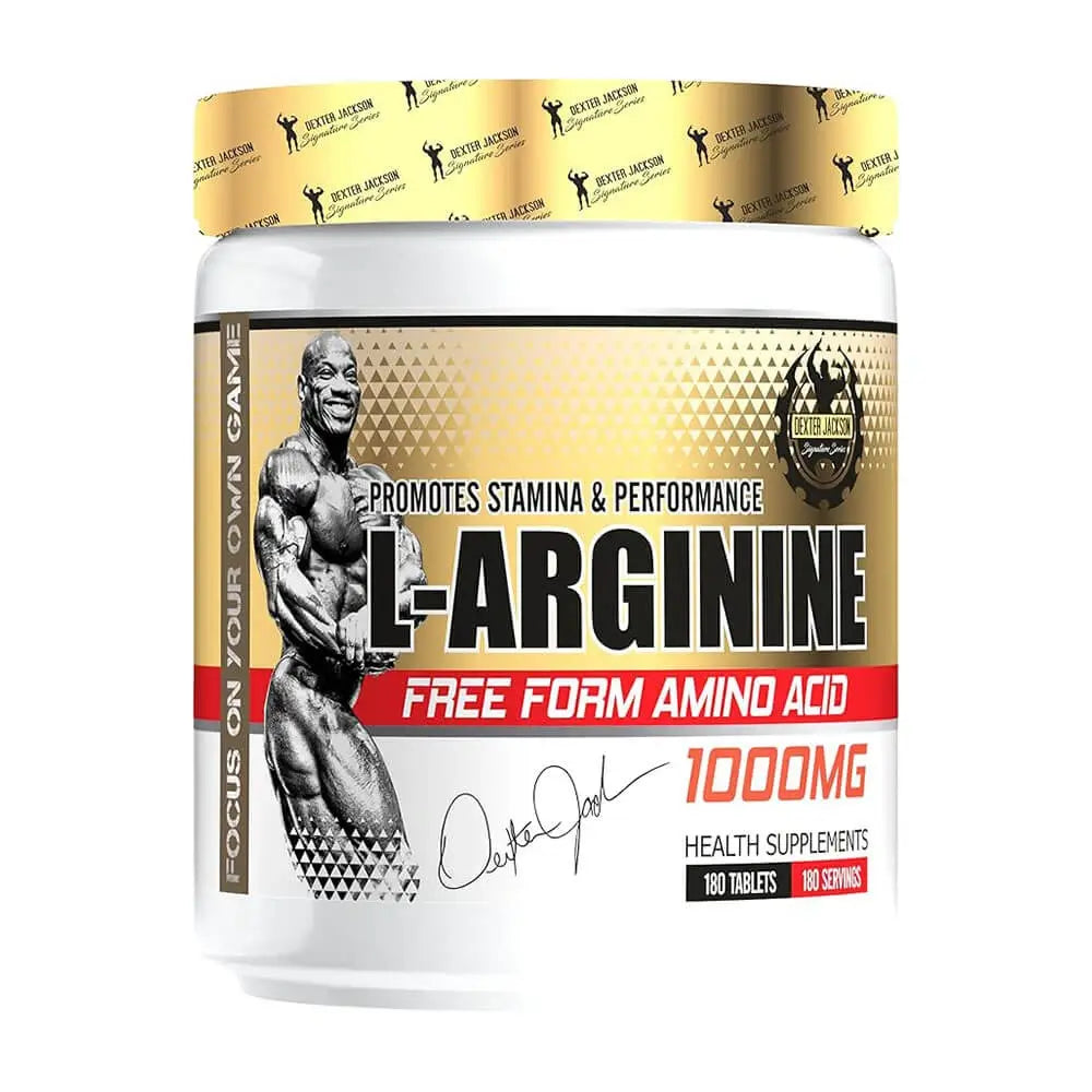Dexter Jackson L-Arginine 1000 mg – 180 Tablets | Muscle Support, Blood Flow & Performance Booster
