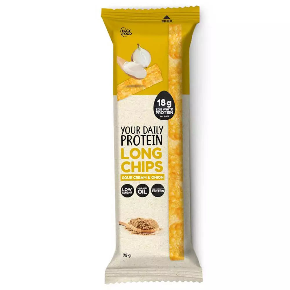 Crunchy High-Protein Eggy Chips - Sweet Chilli Flavor (75g)