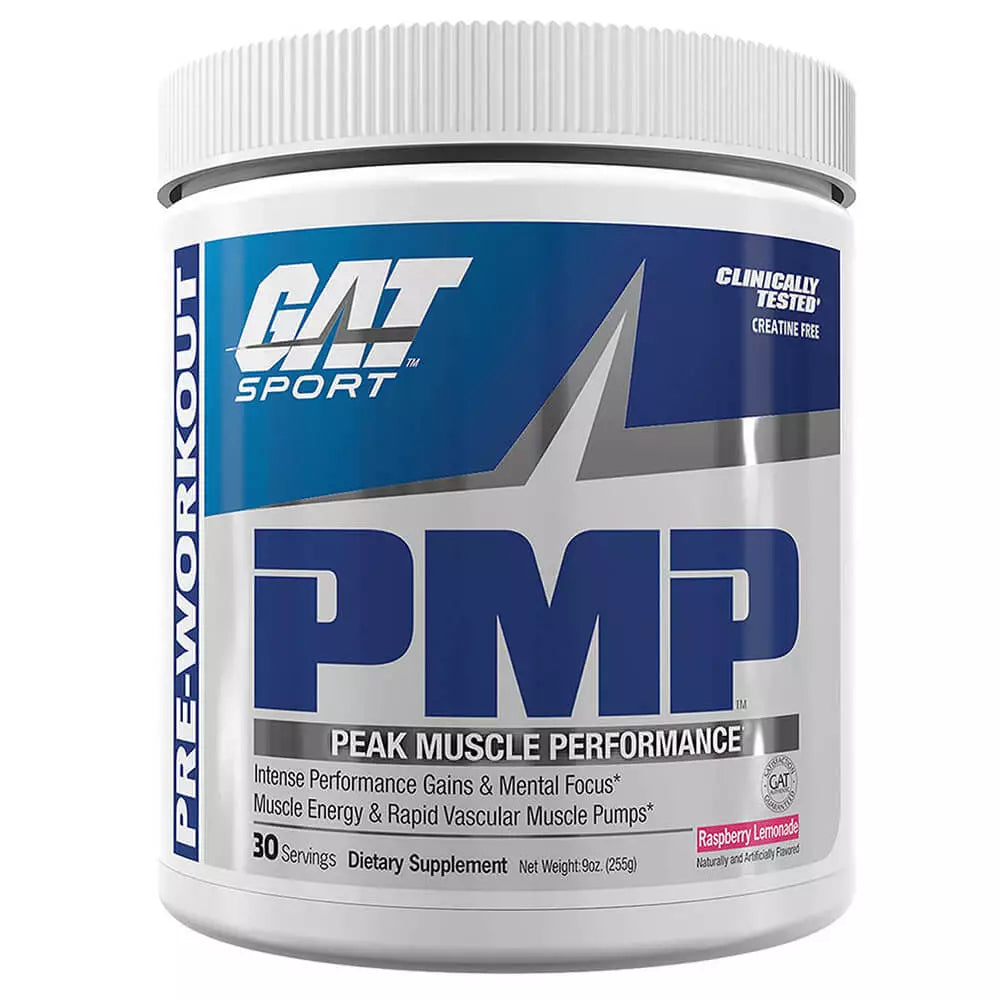 GAT PMP Pre-Workout – Peak Muscle Performance | 30 Servings (325 mg Caffeine)