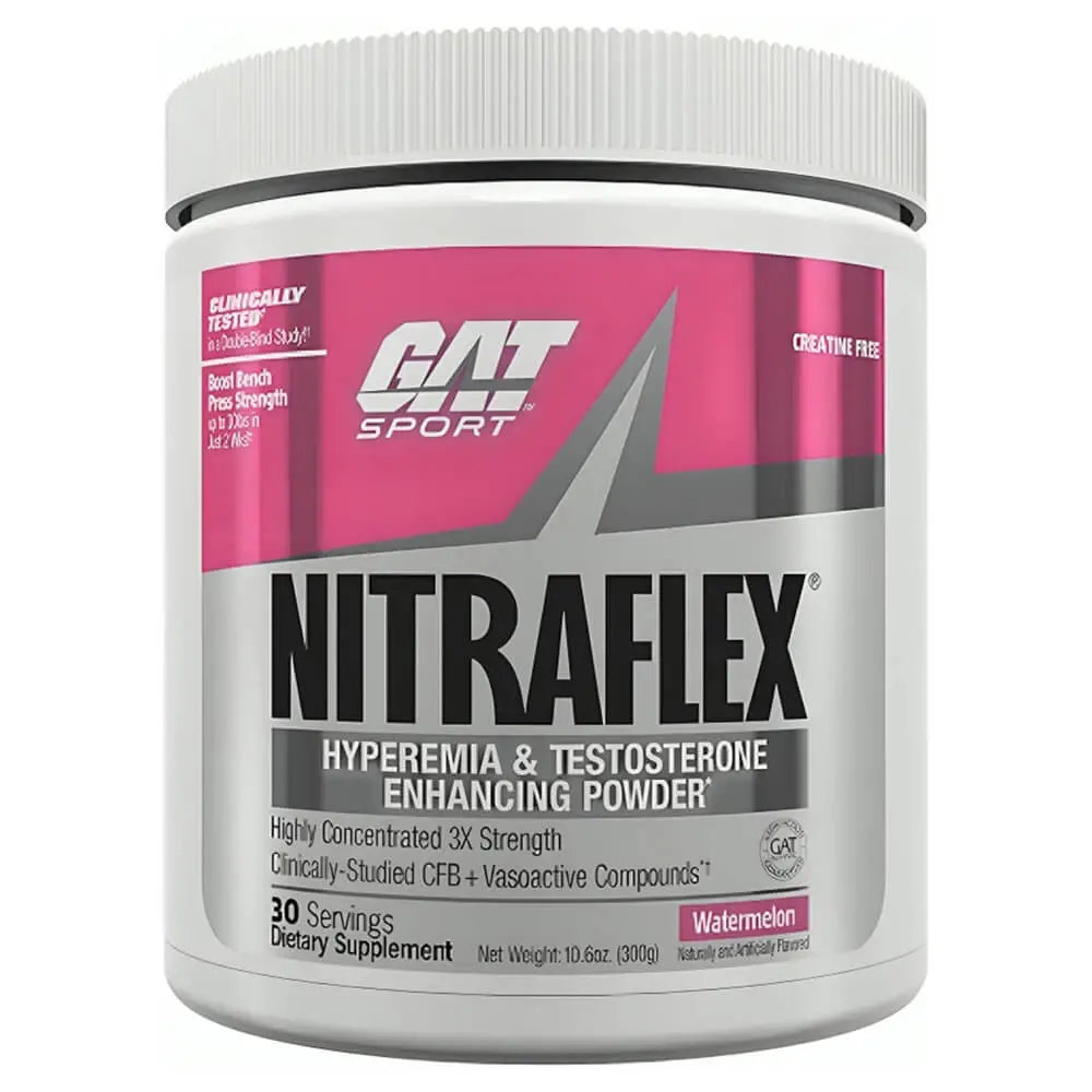 GAT Nitraflex – Advanced Pre-Workout | Energy, Focus & Strength Booster (30 Servings)