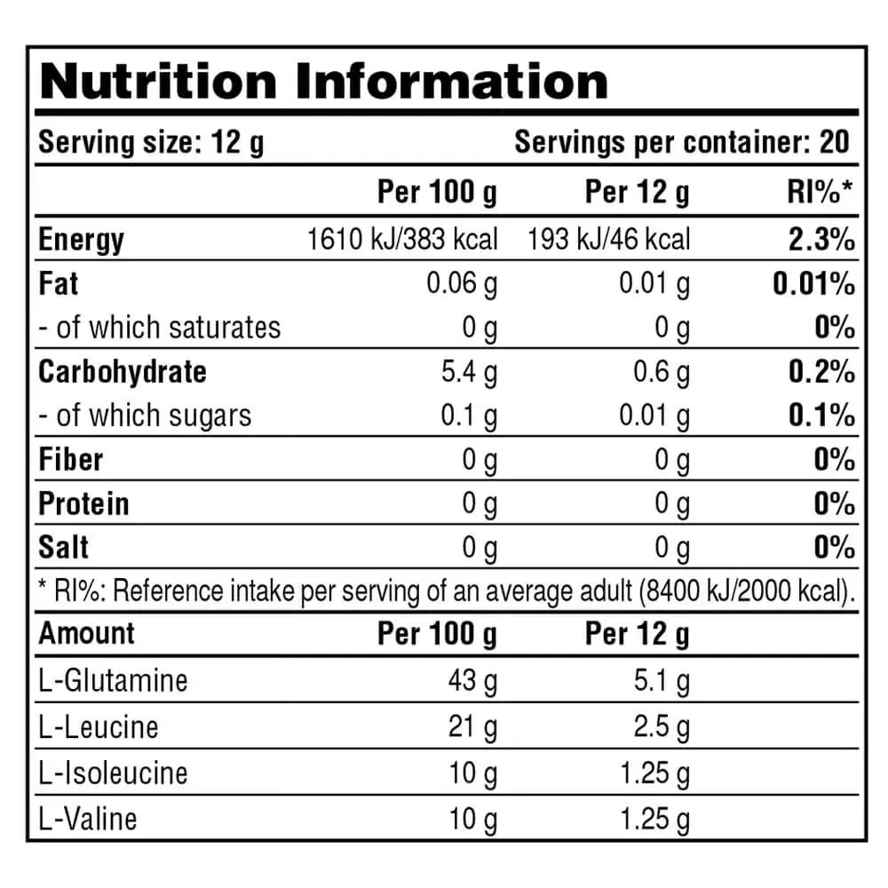 Galvanize Prime BCAA + Glutamine Supplement 240g