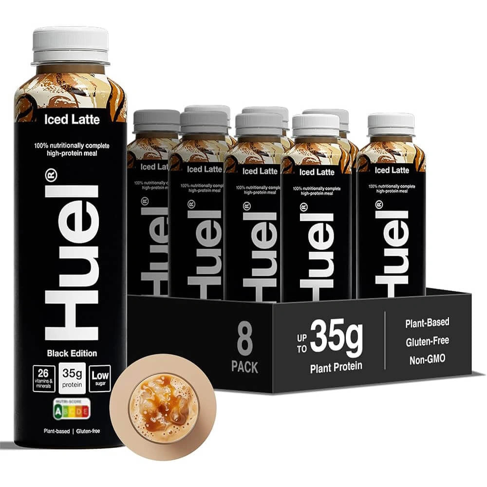 Huel Black Edition 500ml Ready to Drink – Pack of 8 – Complete Meal in a Bottle