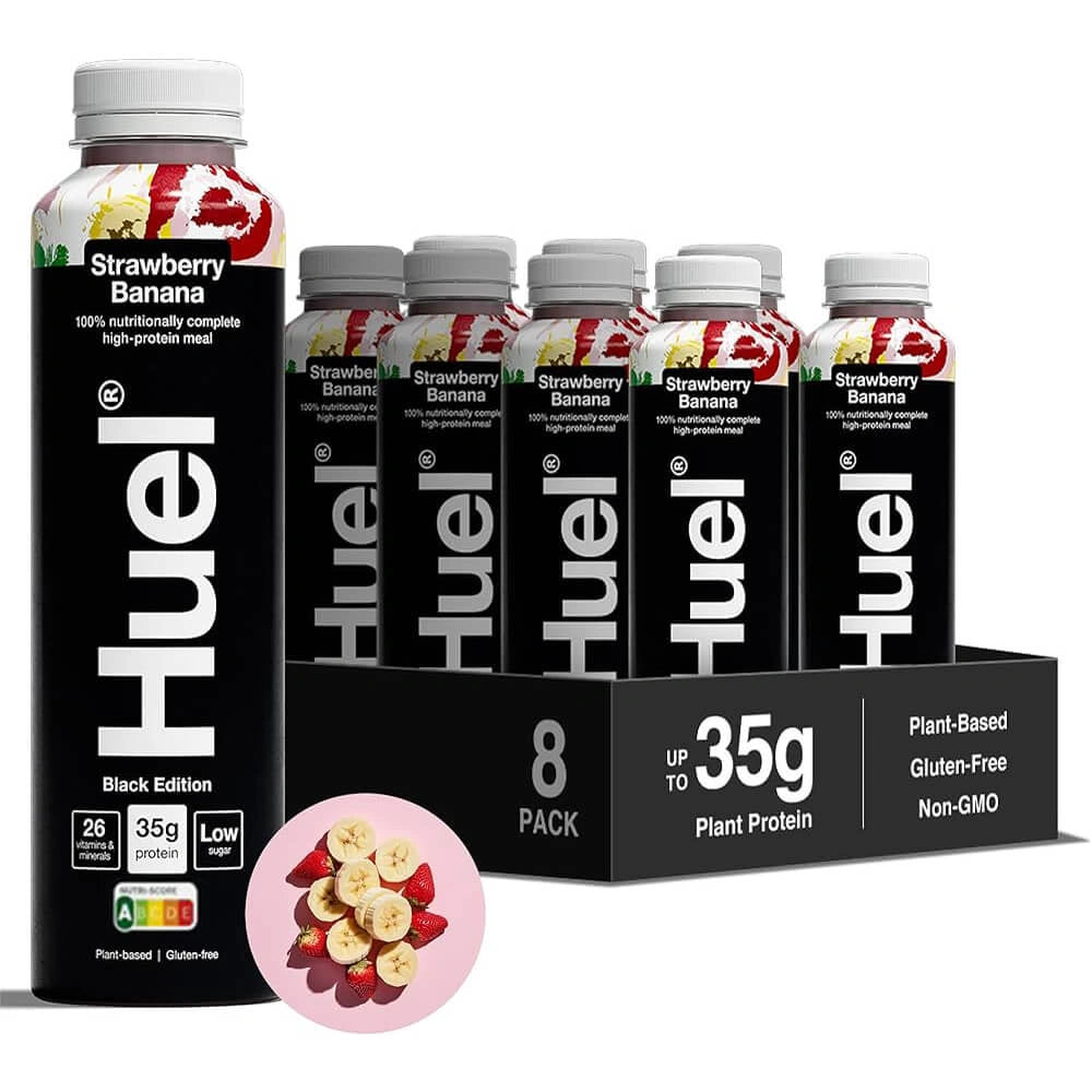 Huel Black Edition 500ml Ready to Drink – Pack of 8 – Complete Meal in a Bottle
