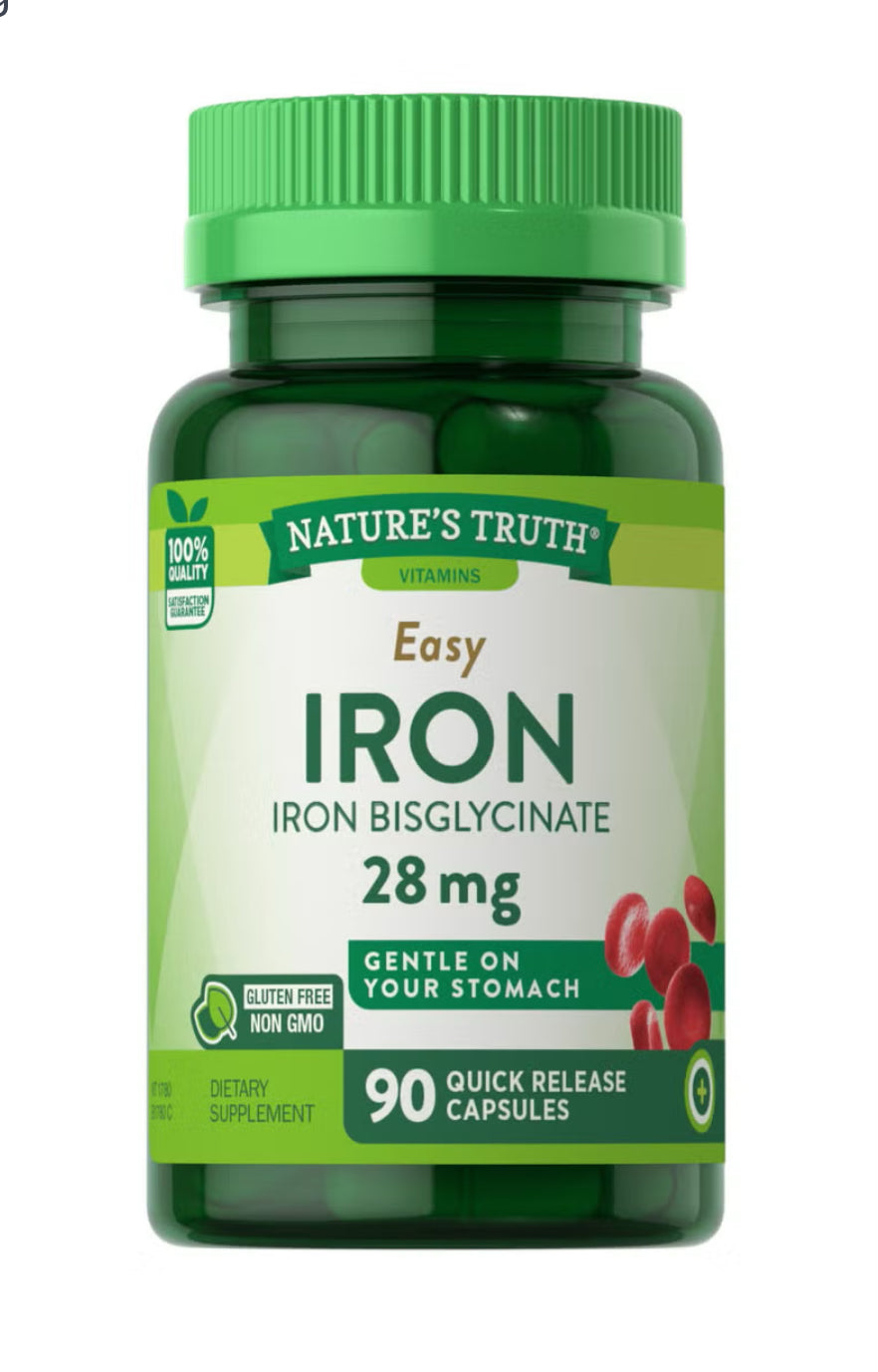 Nature’s Truth easy Iron 28mg 90 capsules