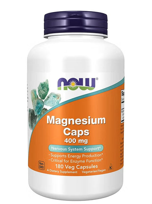 Now Magnesium 400mg - 180 veg capsules