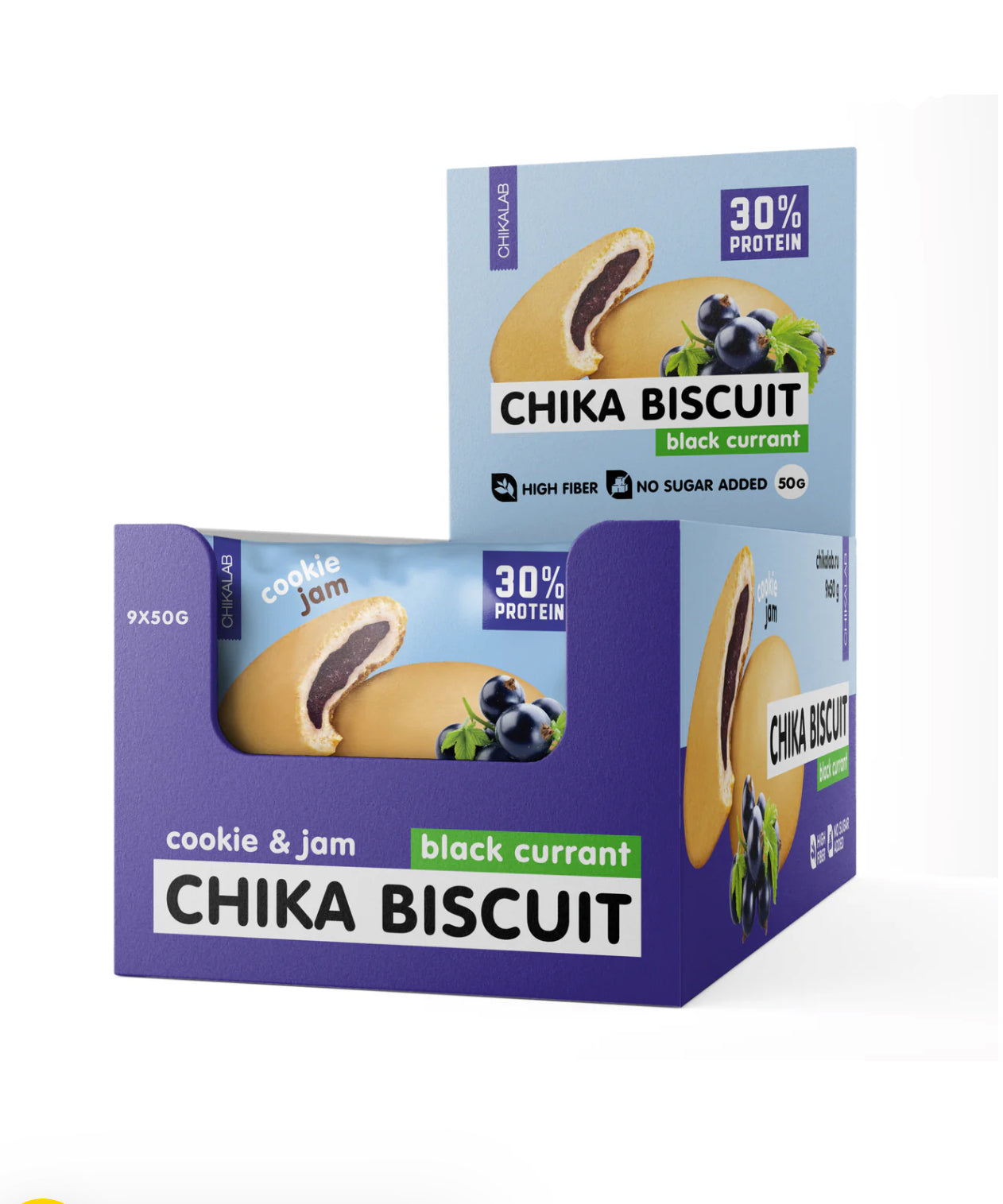 Chikalab Protein Cookie with Filling 50g Pack of 9