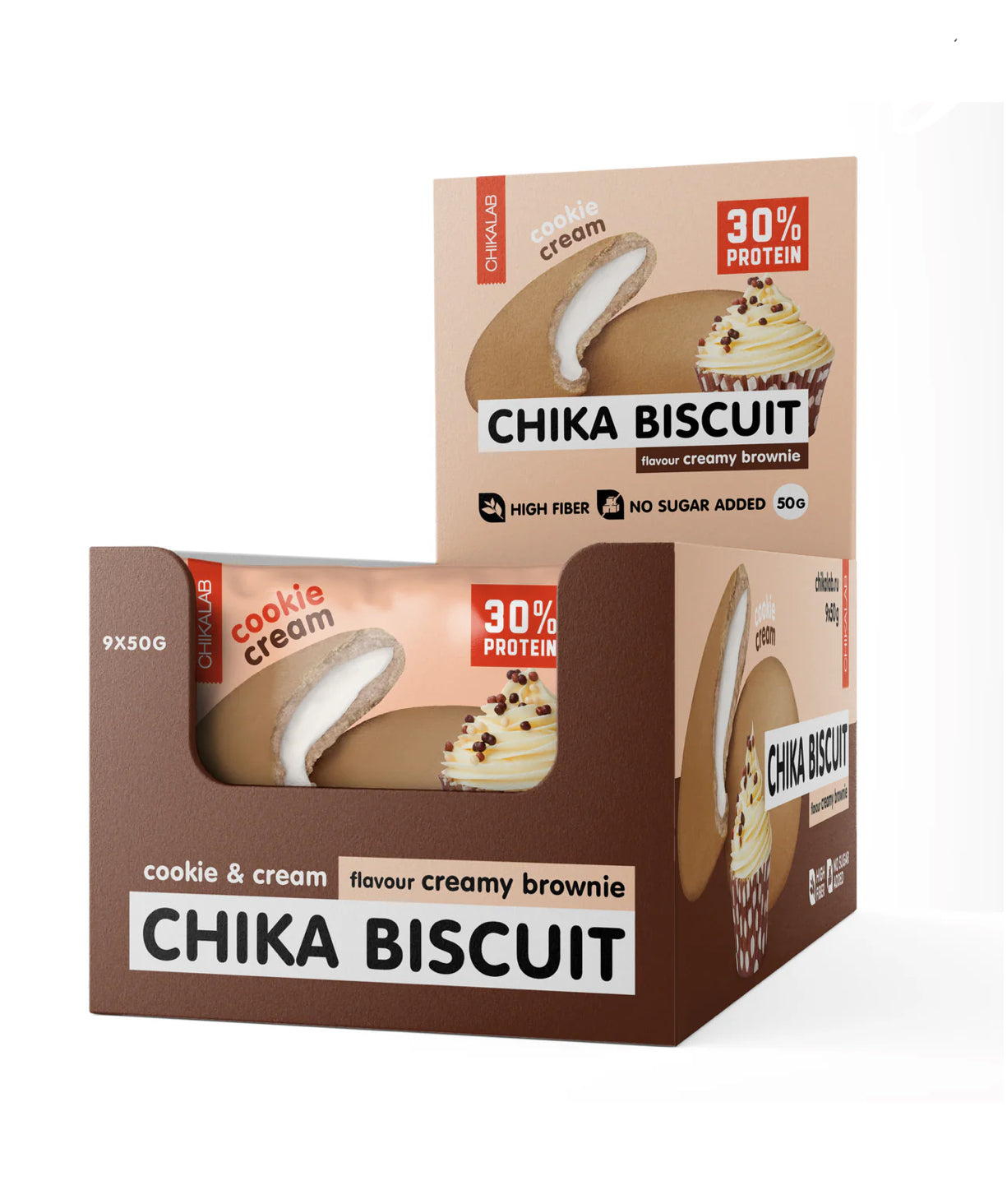 Chikalab Protein Cookie with Filling 50g Pack of 9