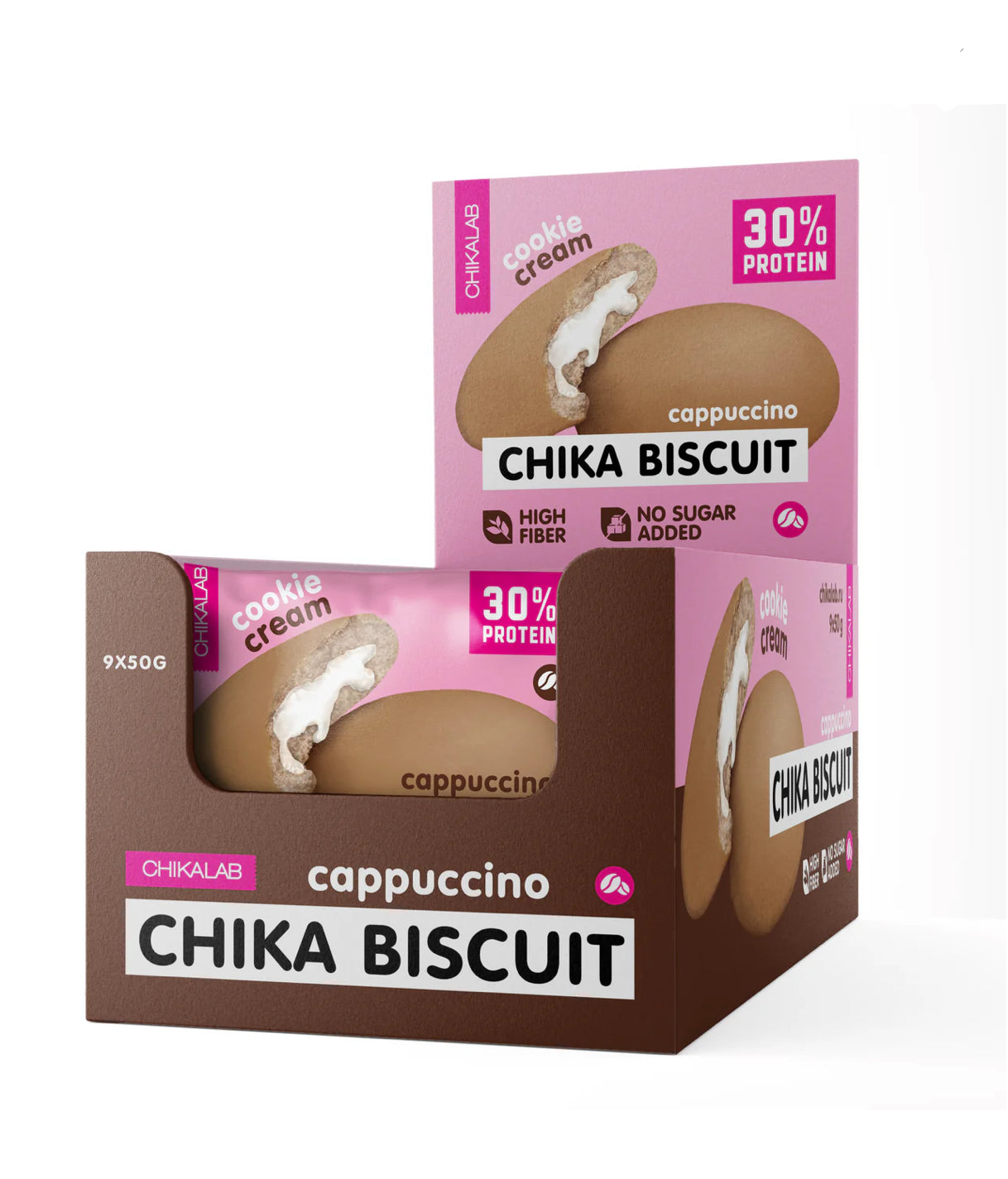 Chikalab Protein Cookie with Filling 50g Pack of 9