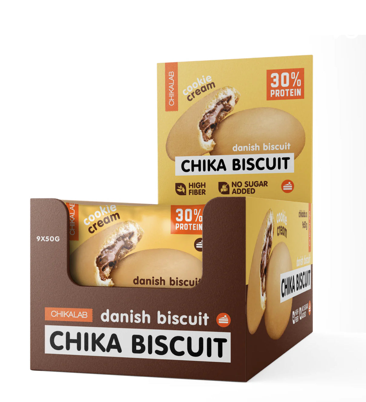 Chikalab Protein Cookie with Filling 50g Pack of 9