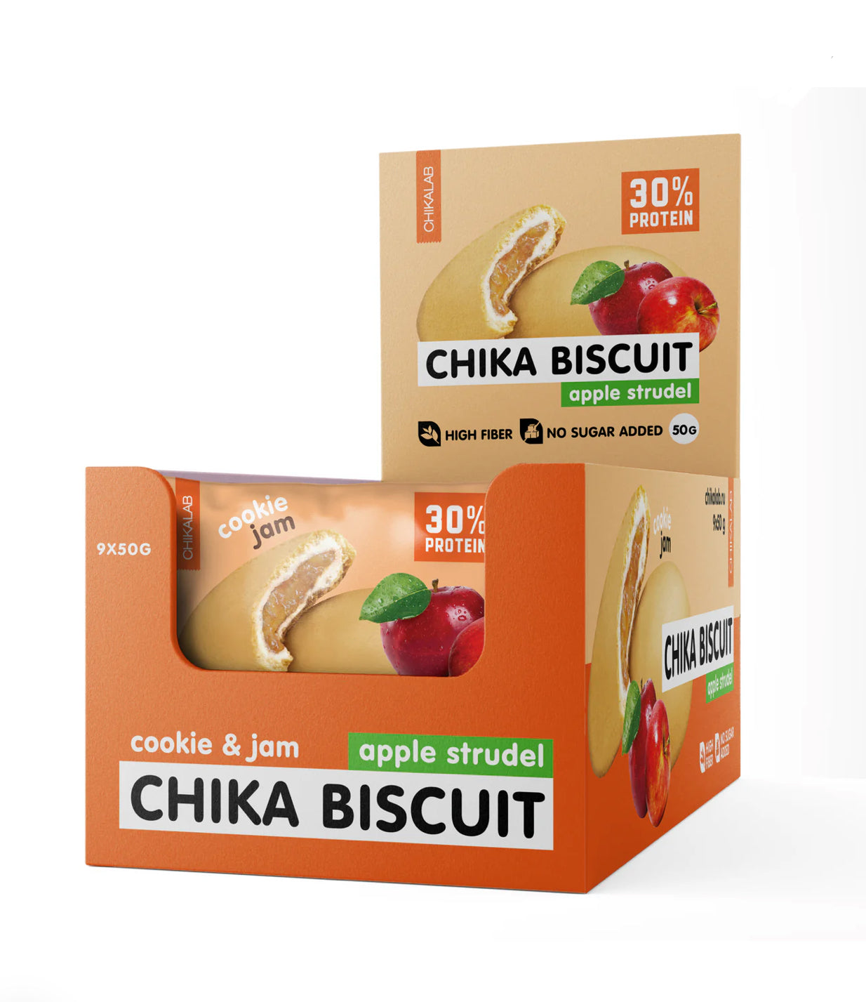 Chikalab Protein Cookie with Filling 50g Pack of 9
