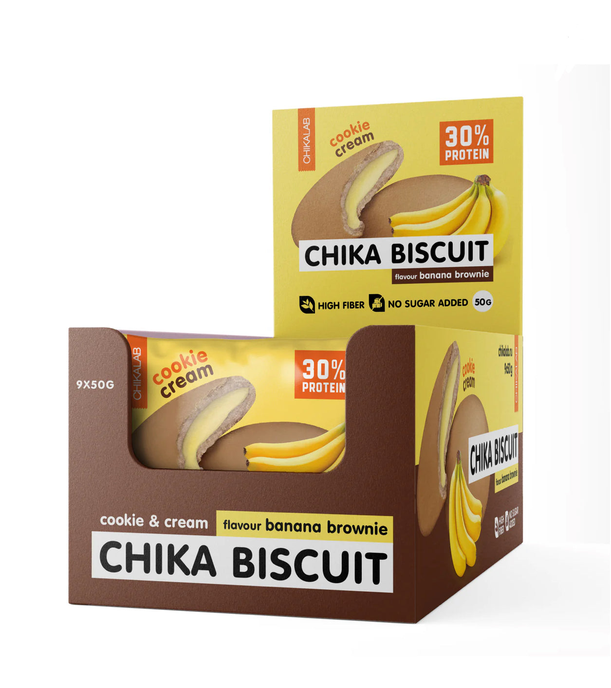 Chikalab Protein Cookie with Filling 50g Pack of 9