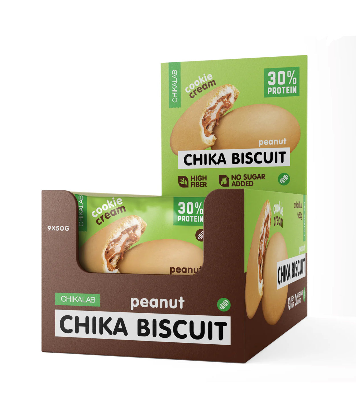 Chikalab Protein Cookie with Filling 50g Pack of 9