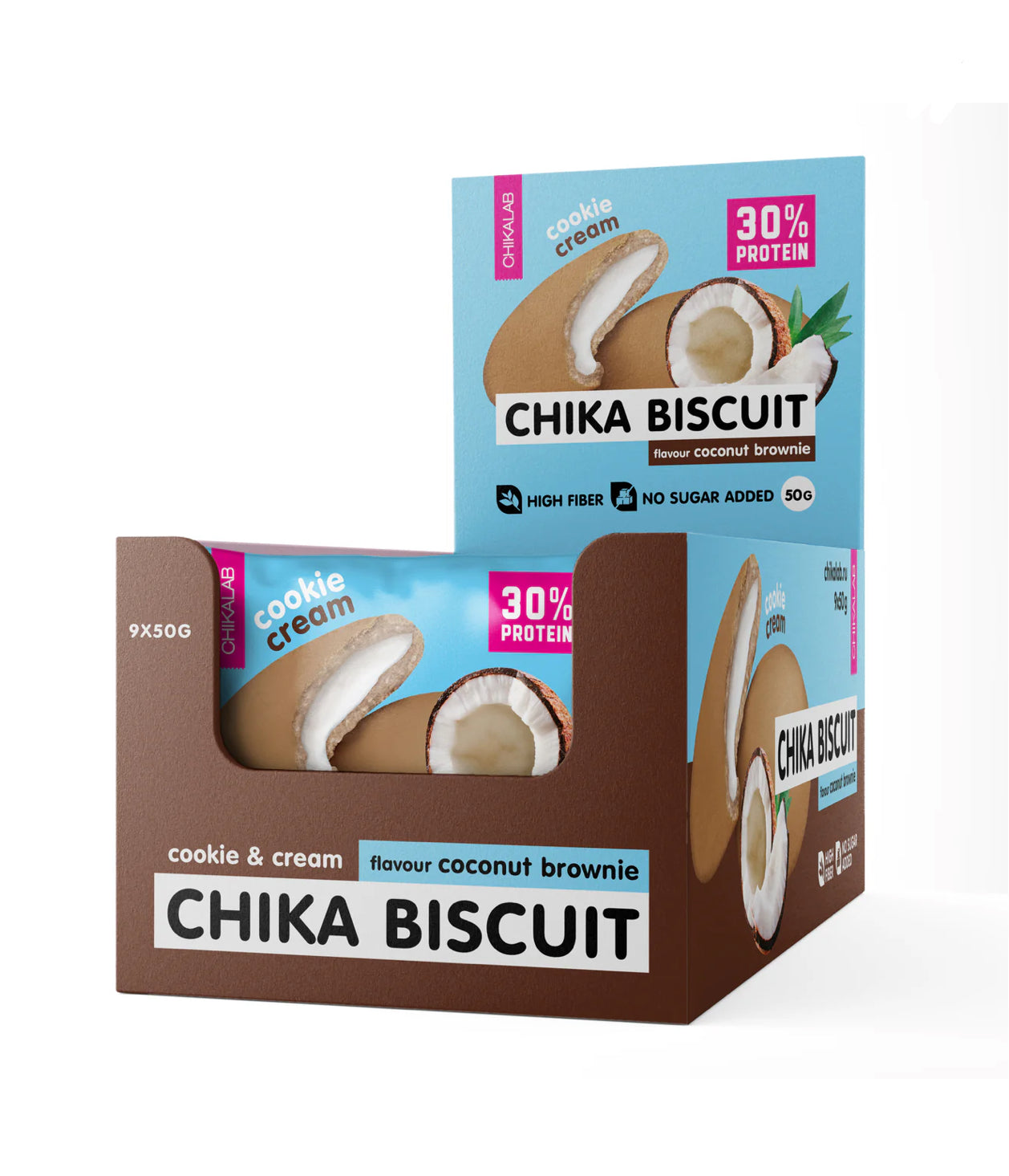 Chikalab Protein Cookie with Filling 50g Pack of 9