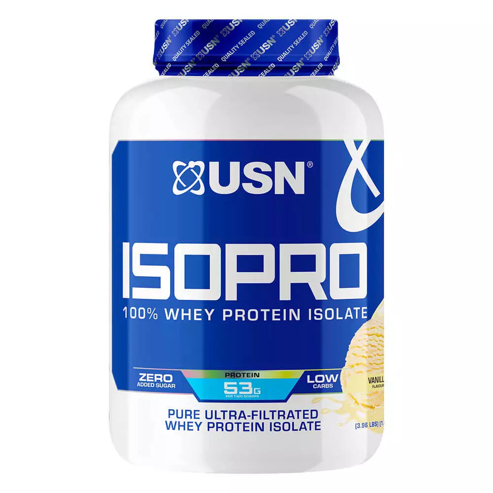USN ISO PRO 100% Whey Protein Isolate 1.8kg – Pure Protein for Muscle Growth & Recovery