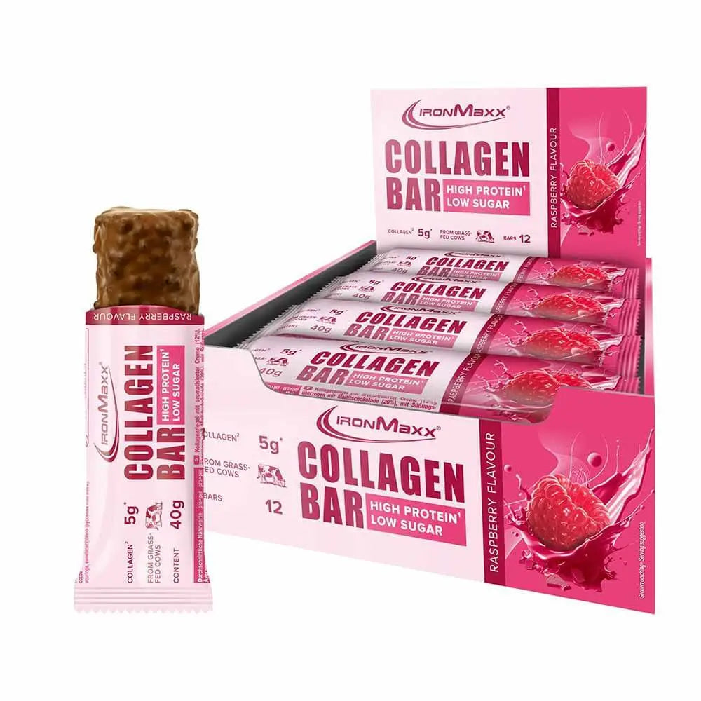 IronMaxx Collagen Bars (40g x 12) – Delicious & Nutrient-Packed Snack