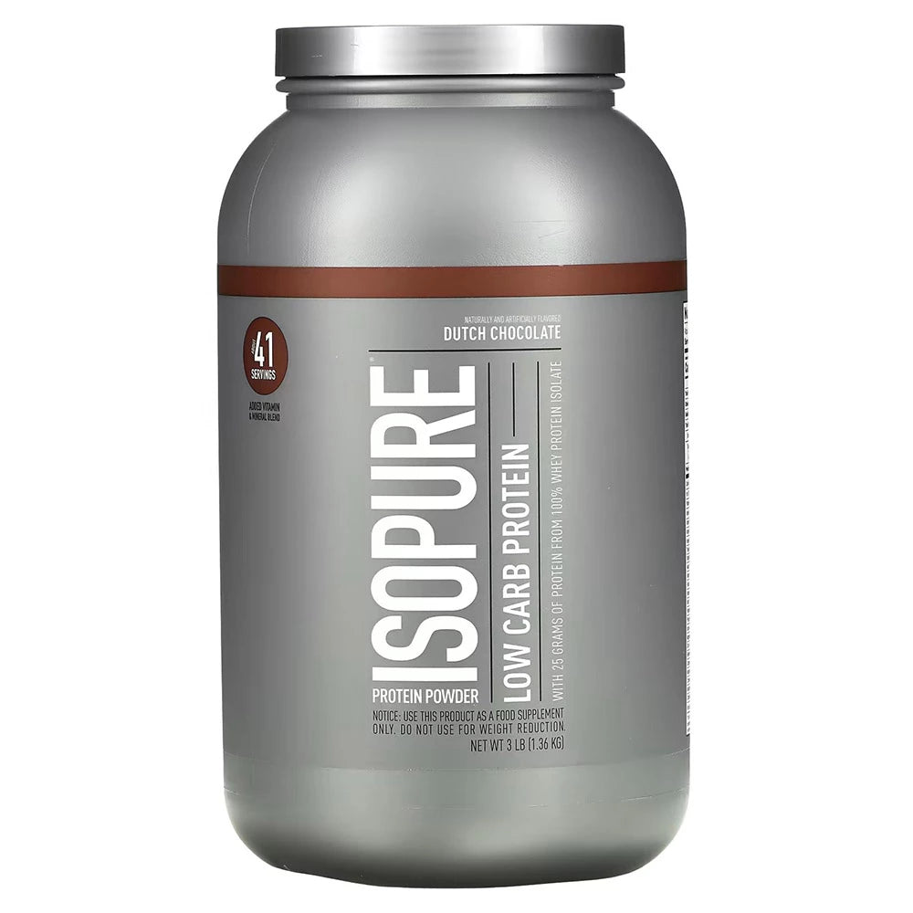 Isopure Zero Carb Protein – Pure Whey Protein Isolate for Lean Muscle, Recovery, and Low-Carb Diets