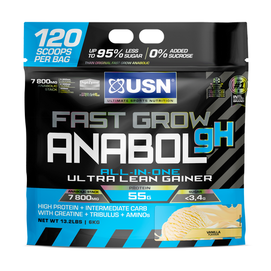 USN Fast Grow Anabolic GH 6kg – High-Powered Mass Gainer with GH Support