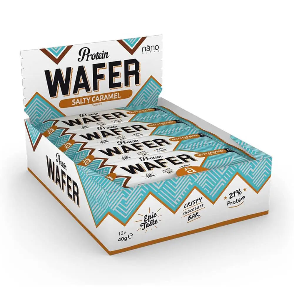 Nano Supps Protein Wafer – 40g (Pack of 12) | Crispy High-Protein Snack